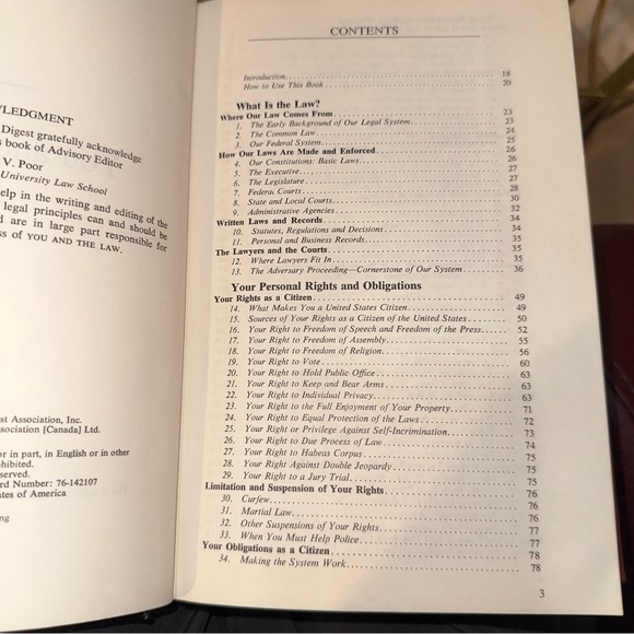 You and the Law” Legal Reference Book – Reader’s Digest, 1971 Fifth Printing - Picture 6 of 9
